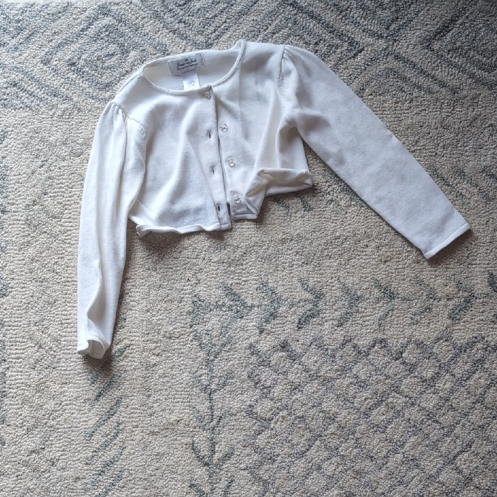 Janie and Jack Ivory Knit Cardigan